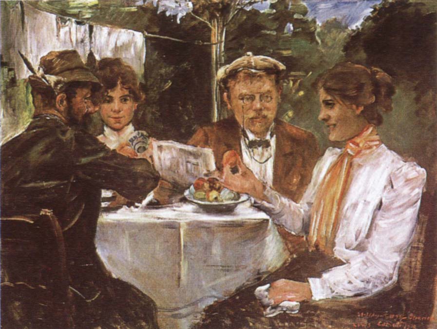 Lovis Corinth In Max Halbe-s Garden